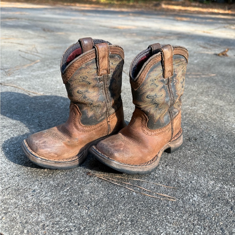 Lil Durango Western Boots for Kids- genuine leather